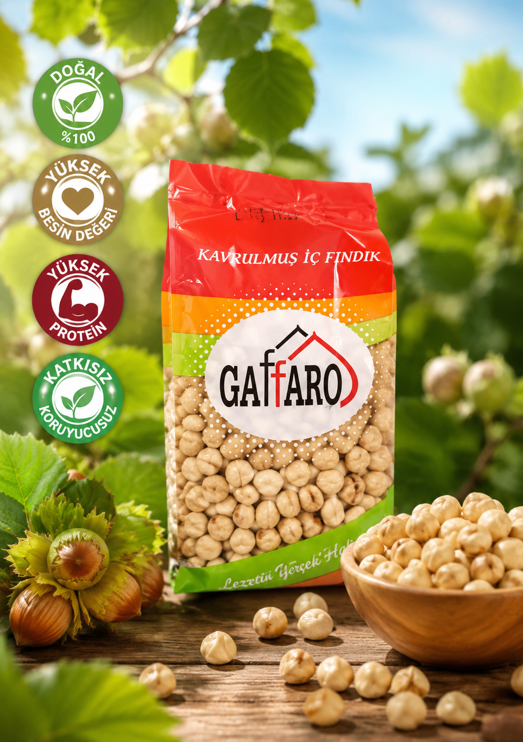 KAVRULMUŞ İÇ FINDIK 500 GR