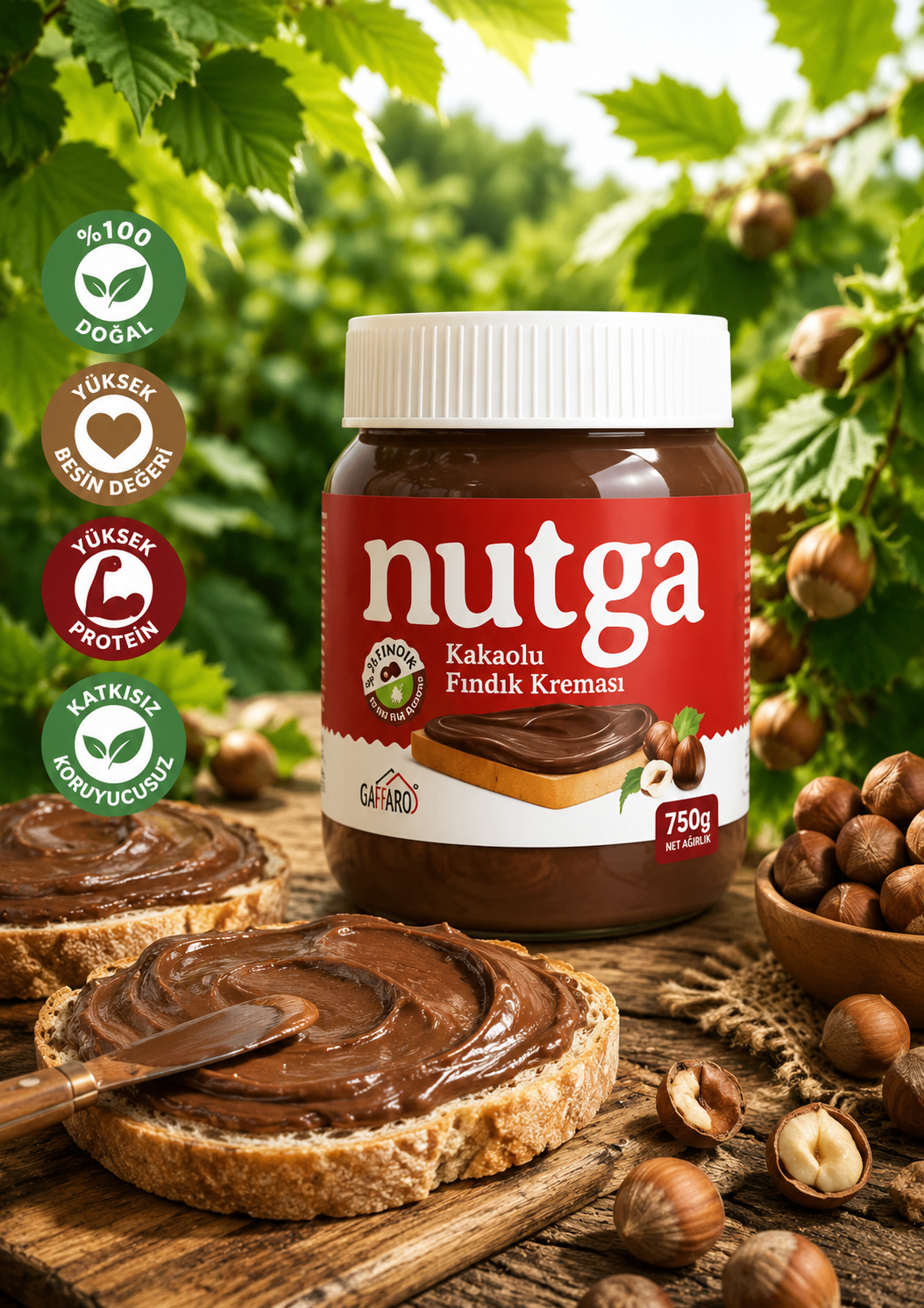 KAKAOLU FINDIK KREMASI 750 GR